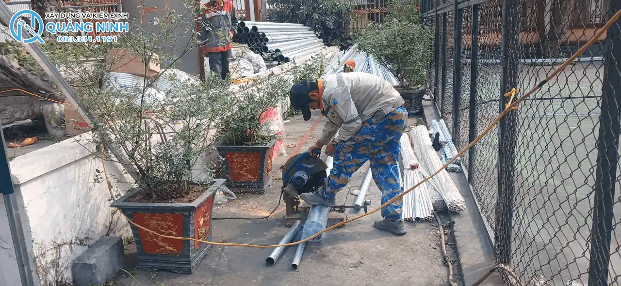 Công tác lấy mẫu thép thực tế tại hiện trường